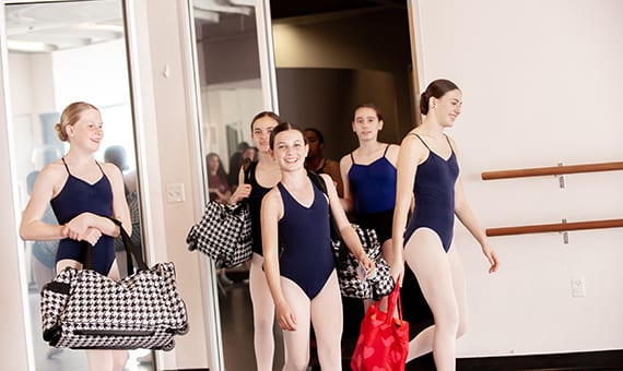 Dance class in action